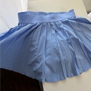Aritzia Dayflower Blue Movetech Tennis Micro Pleated Skirt